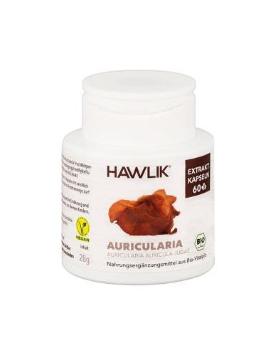 AURICULARIA extracto puro 60vcaps. HAWLIK