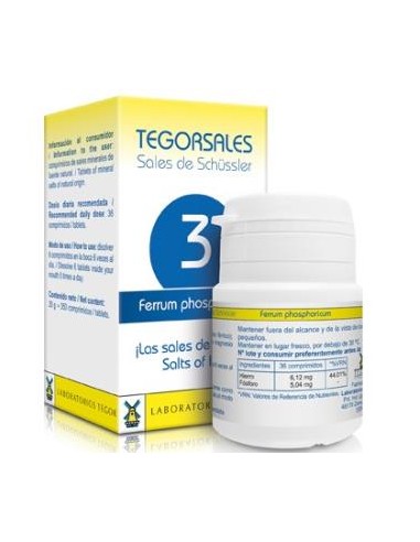 FERRUM-PHOS.D12 TEGORSALES (Nº3) 350 comp.20g