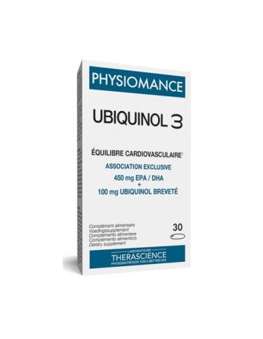 PHYSIOMANCE UBIQUINOL 3 30cap. THERASCIENCE