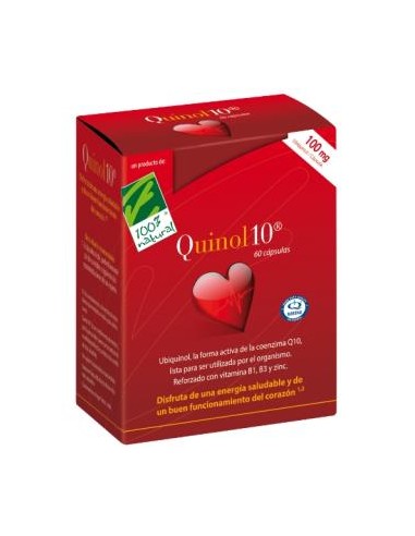 QUINOL 10 100mg. 60perlas CIEN POR CIEN NATURAL