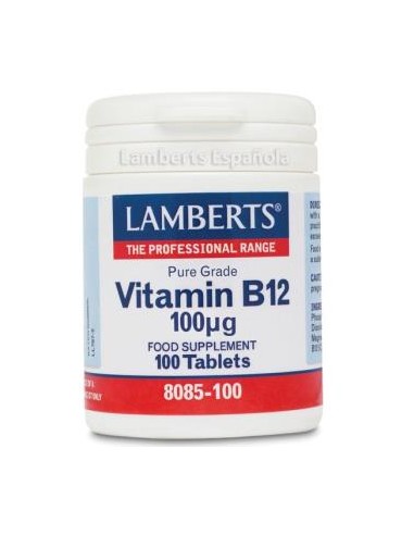 VITAMINA B12 100 mcg. 100 comp. LAMBERTS