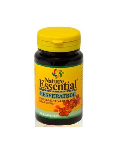 SEMILLA DE UVA 50mg. (ext. seco) resveratrol 50cap NATURE ESSENTIAL