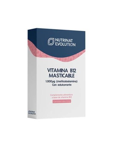 VITAMINA B12 masticable 30comp. NUTRINAT EVOLUTION