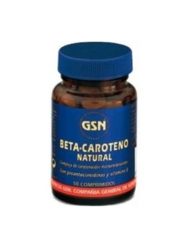 BETACAROTENO NATURAL 50comp. GSN