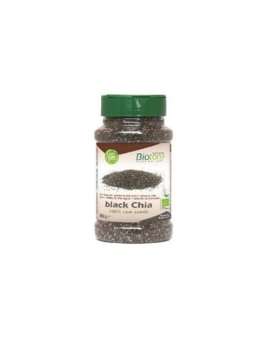 BLACK CHIA chia negra RAW SEED bote 350gr. BIO BIOTONA