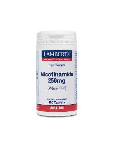 NICOTINAMIDA 250 mg. 100 comp. LAMBERTS