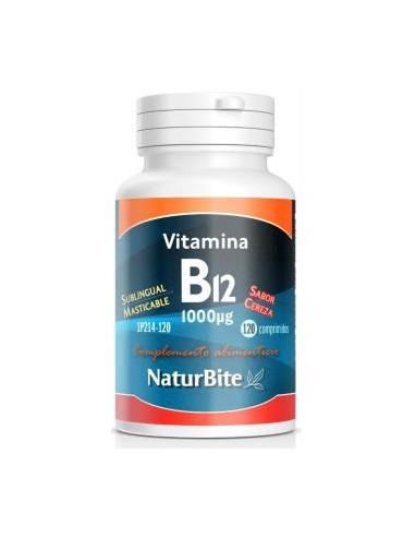 VITAMINA B12 cianocobalamina 1000µg 120comp.mast. NATURBITE