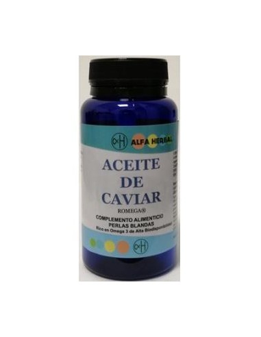 ACEITE DE CAVIAR (ROMEGA) 50perlas ALFA HERBAL