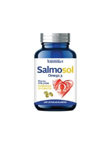 SALMOSOL salmon 500mg. 100 perlas YNSADIET