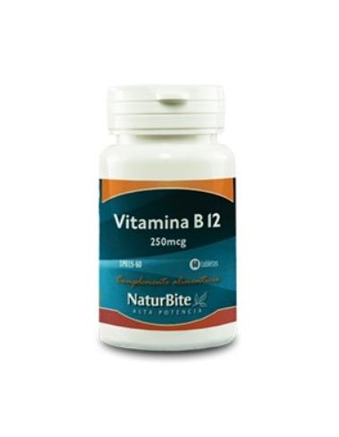 VITAMINA B12 250mcg. 60comp. NATURBITE