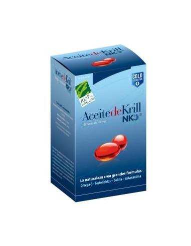 ACEITE DE KRILL NKO 120perlas CIEN POR CIEN NATURAL