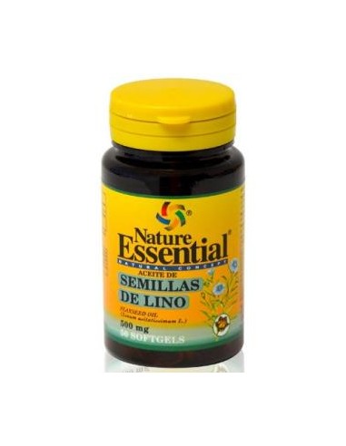 ACEITE DE SEMILLAS DE LINO 500mg. 50perlas NATURE ESSENTIAL