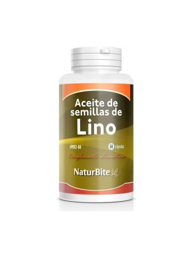 ACEITE DE SEMILLAS DE LINO 1000mg. 60cap. NATURBITE