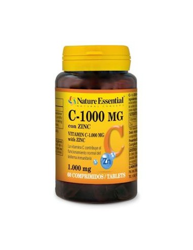 VITAMINA C 1000mg+zinc 60comp. NATURE ESSENTIAL