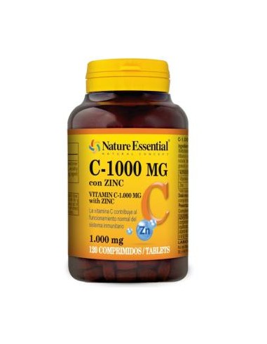 VITAMINA C 1000mg+zinc 120comp. NATURE ESSENTIAL