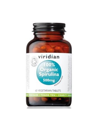 ESPIRULINA 100 ORGANICA 500mg 60comp. VIRIDIAN