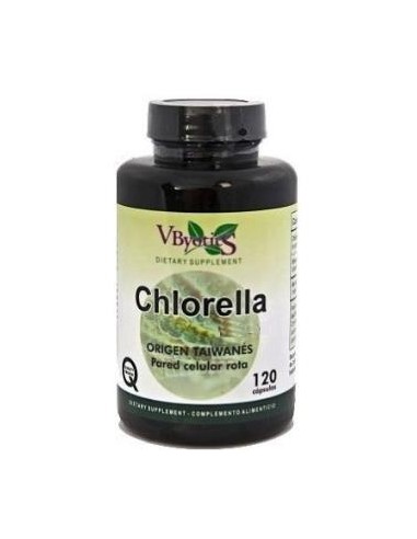 CHLORELLA pared celular rota 120cap. VBYOTICS