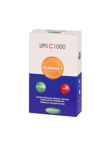 LIPO C 1000 vitamina C liposomada 60cap. MEDNAT