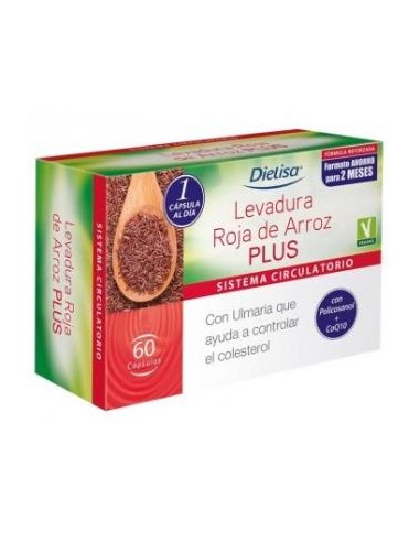 LEVADURA ROJA DE ARROZ PLUS 60cap. DIETISA (DIELISA)