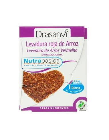 LEVADURA ROJA DE ARROZ 2,9mg monacolina k 30cap. DRASANVI