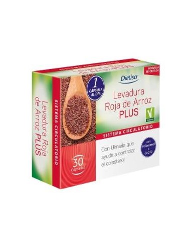 LEVADURA ROJA DE ARROZ PLUS 30cap. DIETISA (DIELISA)