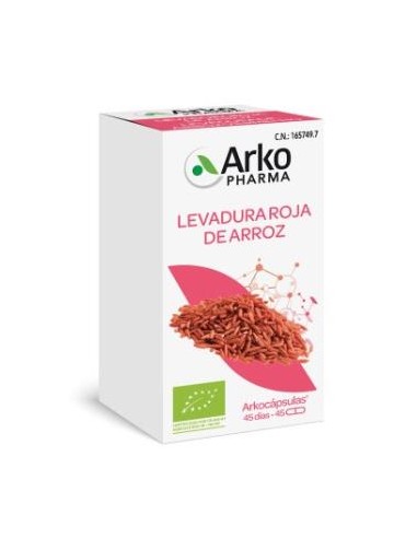 LEVADURA ROJA DE ARROZ 45arkocapsulas. BIO ARKOPHARMA