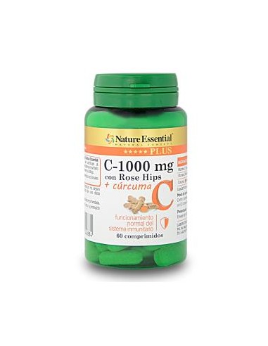 VIT. C+ROSE HIPS+CURCUMA 60comp. NATURE ESSENTIAL