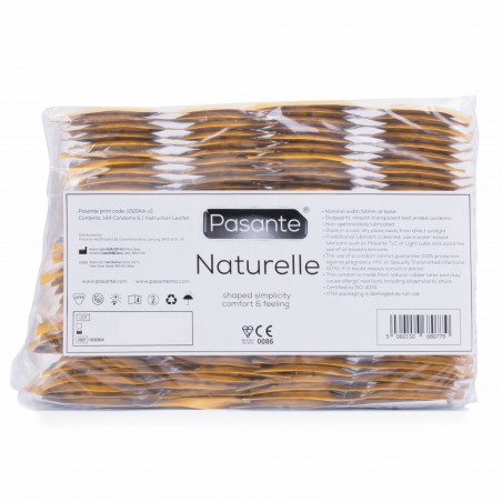 Pasante Naturelle caja de 144 uds condones naturales