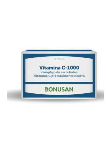 VITAMINA C 1000 complejo de ascorbatos 30comp. BONUSAN