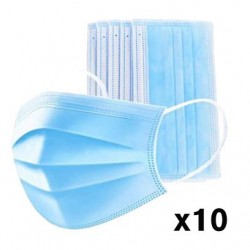 Mascarilla sanitaria Triple Capa 10 uds
