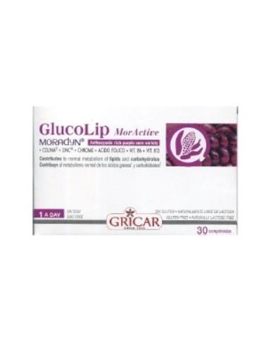 GLUCOLIP MOR ACTIVE 30comp. GRICAR