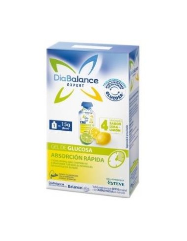 DIABALANCE gel glucosa absorcion rapida limon 4ud.