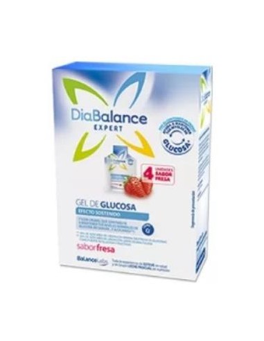 DIABALANCE gel glucosa efecto sostenido fresa 4ud.