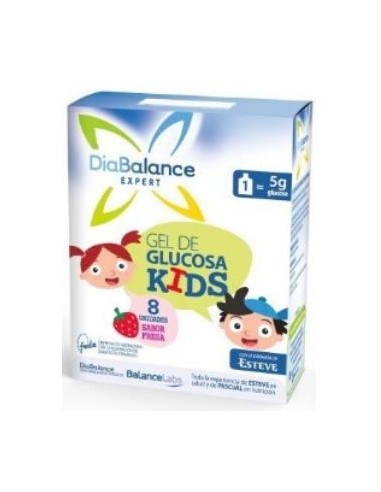 DIABALANCE gel glucosa kids fresa 8ud.