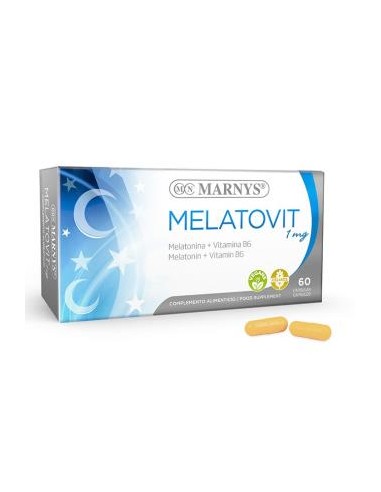 MELATOVIT (melatonina 1mg.+vit.B6) 60cap. MARNYS