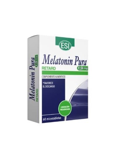 MELATONIN RETARD PURA 1,9mg. 60microtabletas TREPATDIET-ESI