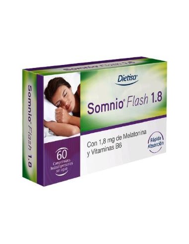 SOMNIO flash melatonina 1,8mg. vit. B6 60comp. DIETISA (DIELISA)