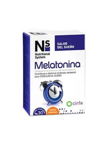 NS MELATONINA 1,95 MG 30comp masticables naranja