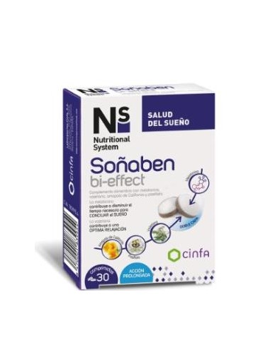 NS SOÑABEN BI-EFFECT MELATONINA 1,85mg 30 comp