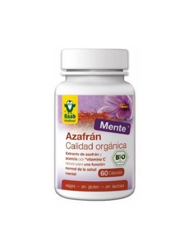 AZAFRAN con acerola 500mg 60cap. BIO SG VEGAN RAAB VITALFOOD