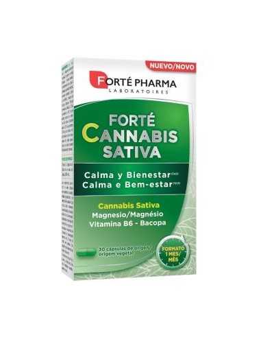 FORTE CANNABIS SATIVA calma y bienestar 30cap. FORTE PHARMA