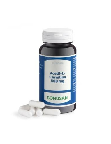 ACETYL L-CARNITINA 500mg. 60vcap. BONUSAN