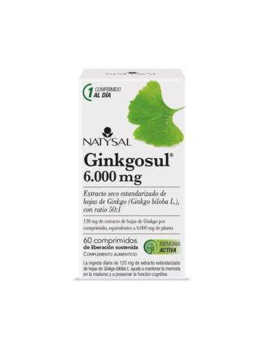 GINKGOSUL (trastornos circulatorios) 60comp. NATYSAL