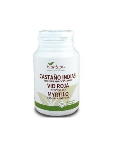 CASTAÑO DE INDIAS+VID ROJA+MIRTILO 90comp. PLANTAPOL