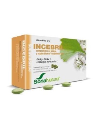 INCEBRIL ginkgo y espino blanco 60comp. SORIA NATURAL