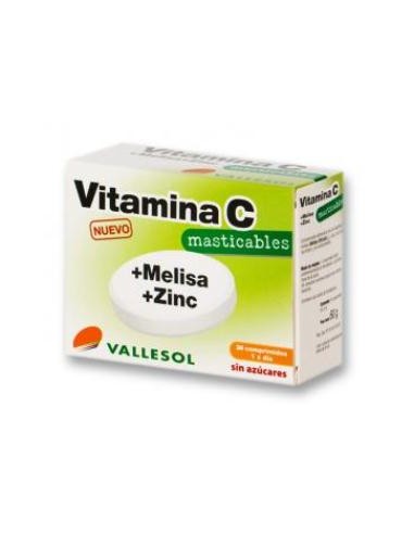 VALLESOL VIT.C MELISA ZINC 24comp.masticable