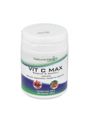 VITAMINA C MAX polvo 200gr. NATURE KARE WELLNESS