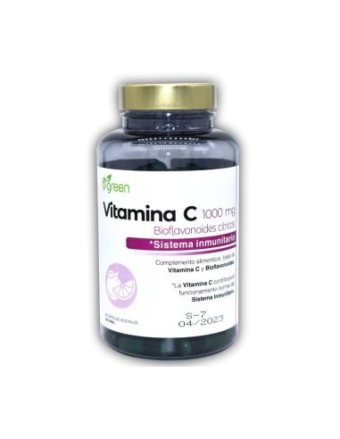 VITAMINA C 1000mg. 90cap. B.GREEN (LAB. LEBUDIT)