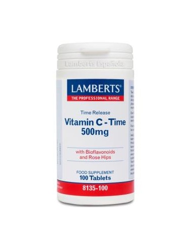 VITAMINA C 500mg TIME de lib. sostenida 100 comp. LAMBERTS