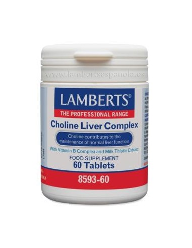 CHOLINE LIVER COMPLEX complejo de colina 60comp. LAMBERTS